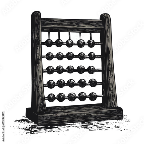 abacus on white