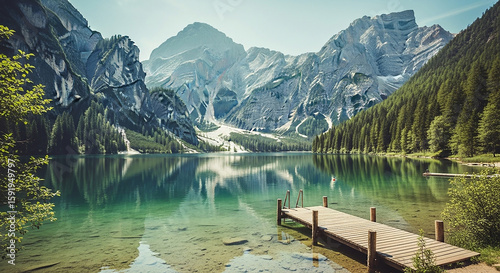 대자연의 아름다움, 북극의 여름, 호수, 극지방, 칼데라호