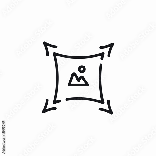 image extend icon sign vector