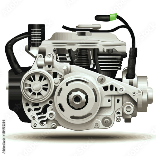 Alternator vector illustration 