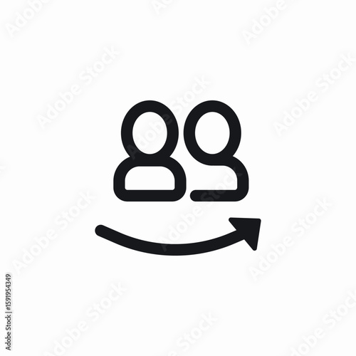 team page icon sign vector