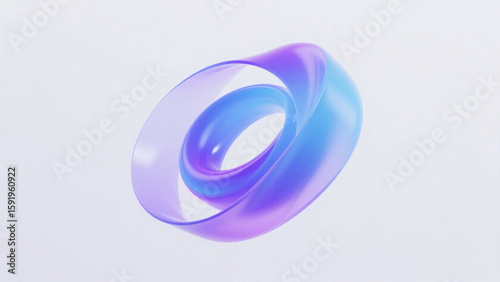 Abstract Geometric Design with Gradient Colors