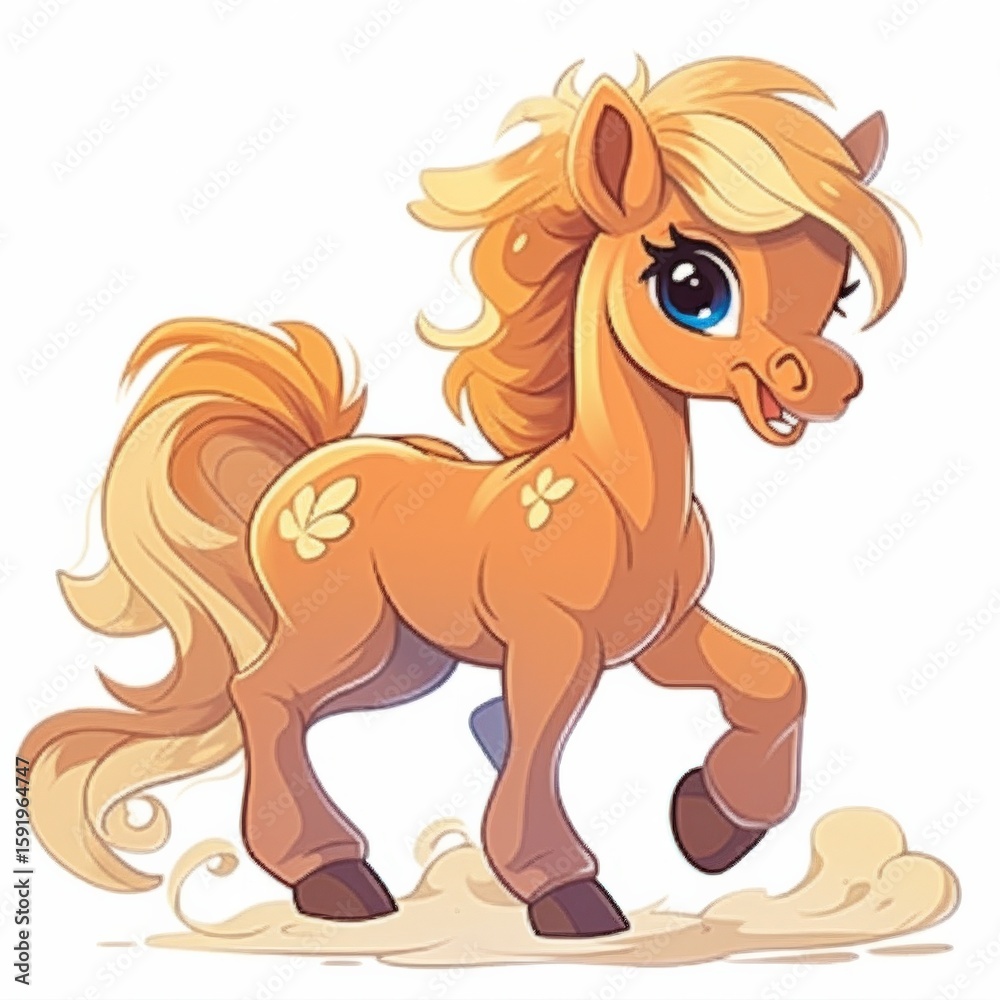 Adorable Cartoon Pony Illustration Very good content. Adorable Cartoon Pony Illustration Very good content.