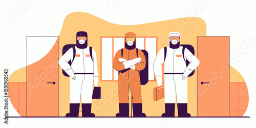 illustration of a doctor and nurse