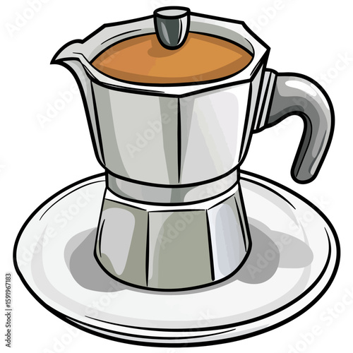 coffee maker and cup