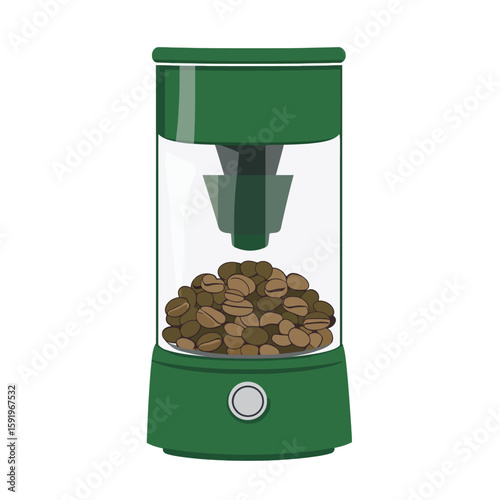 Coffee grinder on white 