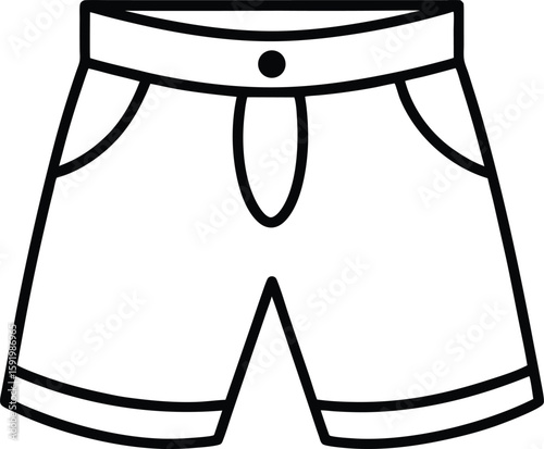 man shorts pant icon vector silhouette illustration 