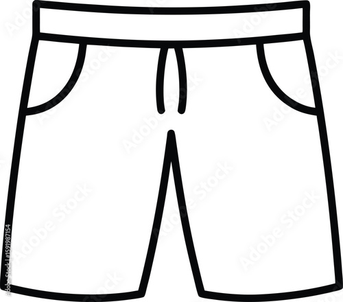 man shorts pant icon vector silhouette illustration 