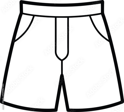 man shorts pant icon vector silhouette illustration 