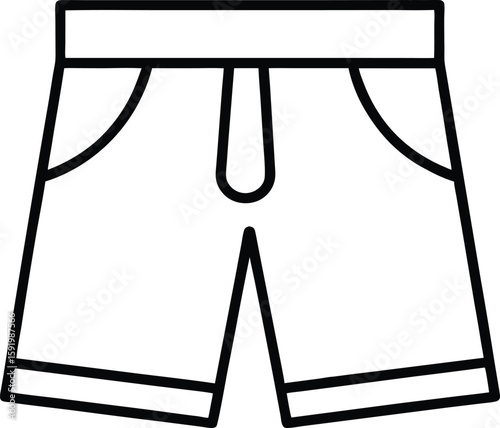 man shorts pant icon vector silhouette illustration 