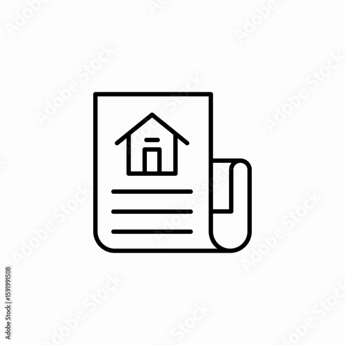 house papyrus icon sign vector