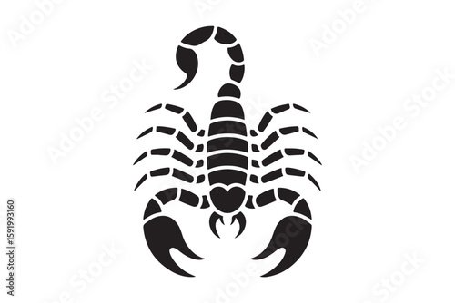 Monochrome scorpion art perfect for tattoo enthusiasts and zodiac lovers design