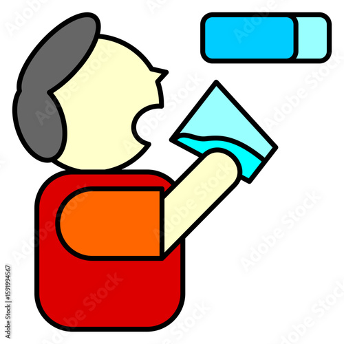 Water Outline Color Icon