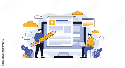 Creating engaging content with digital tools and collaborative teamwork