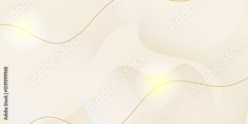 Luxury gold background with beige and white gradient color. eps 10