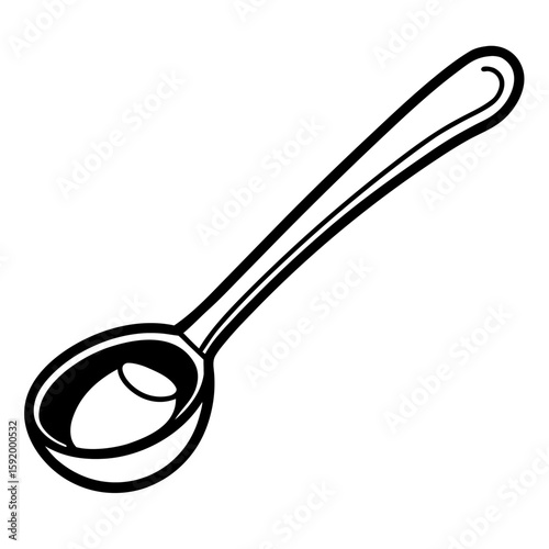 Spoon with sugar  icon on white background. Simple element from digital disruption collection.