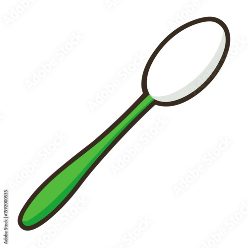 Spoon with sugar  icon on white background. Simple element from digital disruption collection.