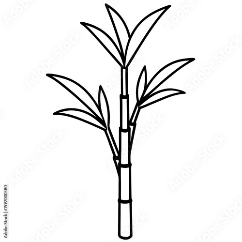 Sugarcane  icon on white background. Simple element from digital disruption collection.