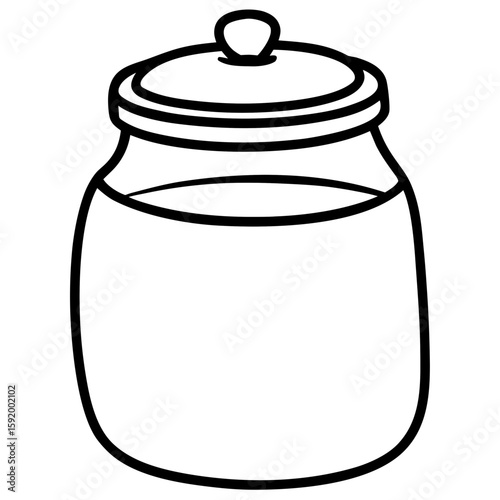 Sugar jar  icon on white background. Simple element from digital disruption collection.