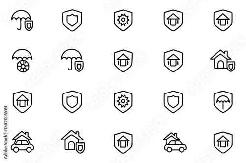 A versatile set of flat vector web icons and symbols for business and internet media design