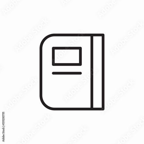 notepad copybook icon sign vector