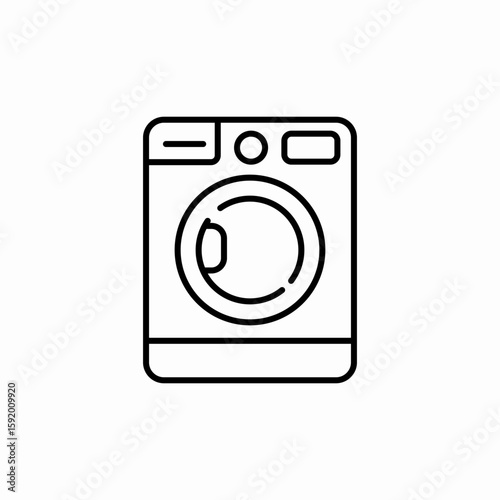 washing machine icon sign vector