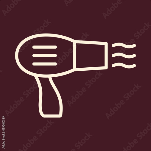Hair Dryer trendy useful important vector Illustration design glorious colorful background