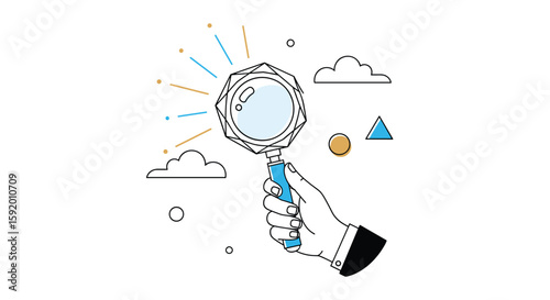 Discovering hidden patterns and insights through focused exploration with a magnifying glass