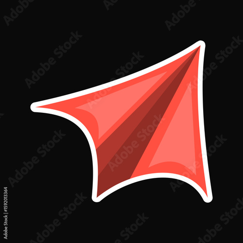 Back to school red paper airplane symbolizes academic success. Suitable for educational materials, presentations, and school related designs.