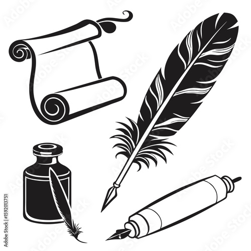feather and ink