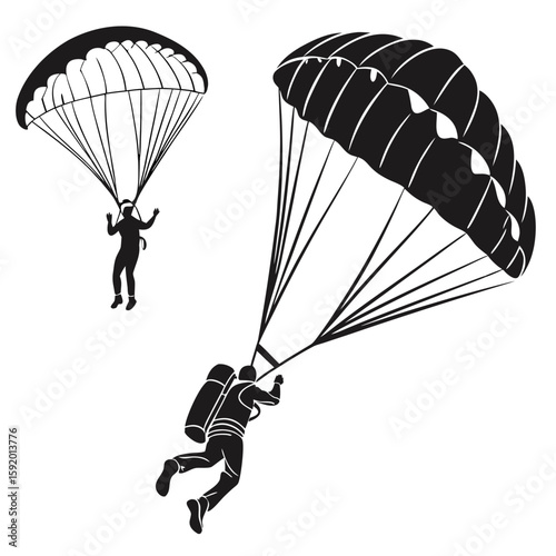 paraglider in the sky