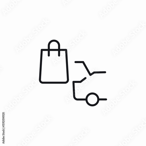 car trunk loading icon sign vector