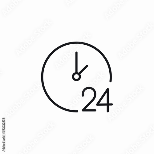 nonstop service icon sign vector