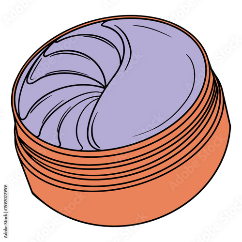 Under Eye Patches in the jar. Skincare, Moisturizing, hydrogel. Face mask. Hand drawn colorful digital illustration. Sticker for printing. High resolution. Vector EPS10 and IPG