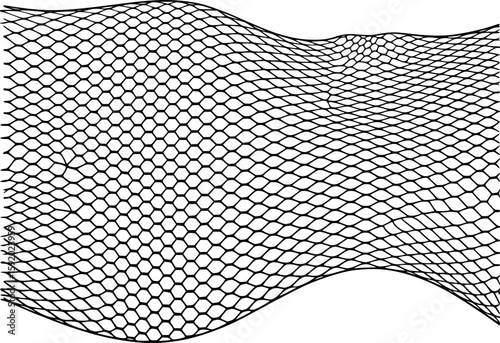 Black fishnet textured background for abstract design or digital overlay