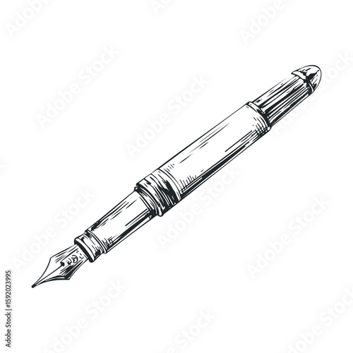 Elegant fountain pen for writing and calligraphy enthusiasts