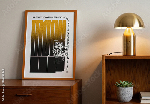 Wooden Picture Frame Mockup