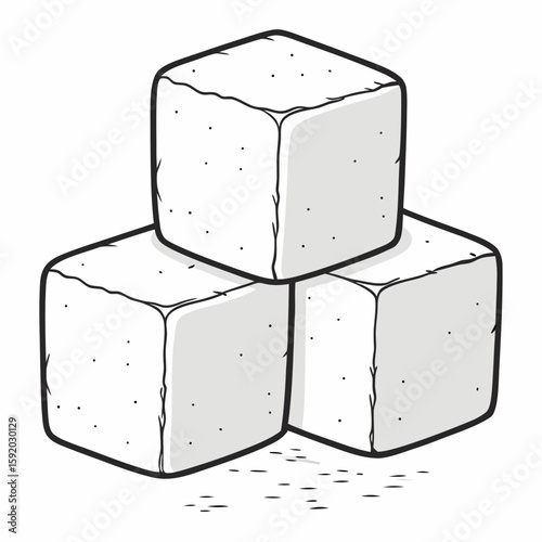 ice cube on white background