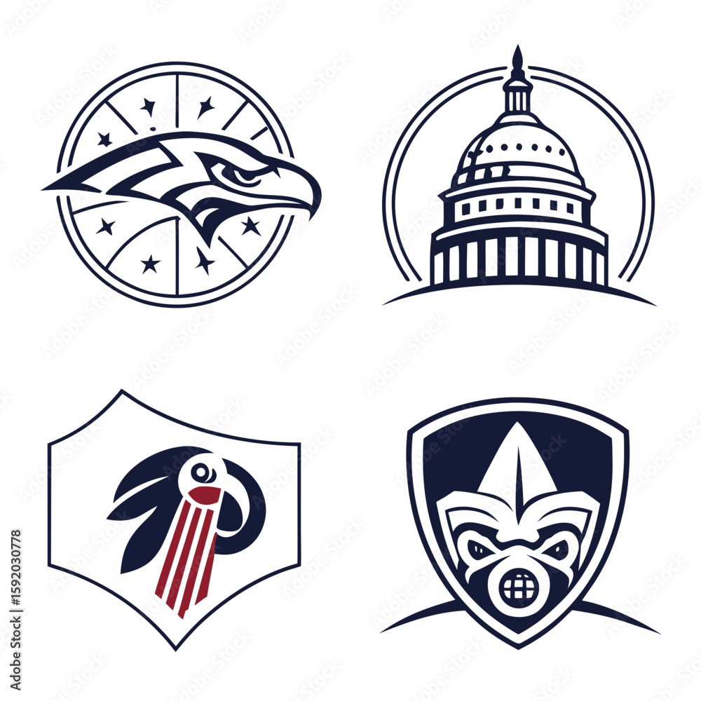 Obraz premium set of vector icons