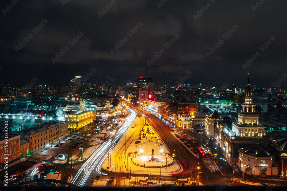 Fototapeta premium traffic at night