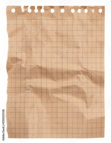 Crinkled graph paper