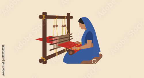 Traditional Handloom Weaving