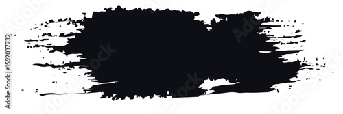 Brush stroke and texture. Grunge vector abstract hand - painted element. Underline and border.
