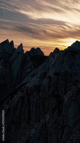 sunset over the mountains