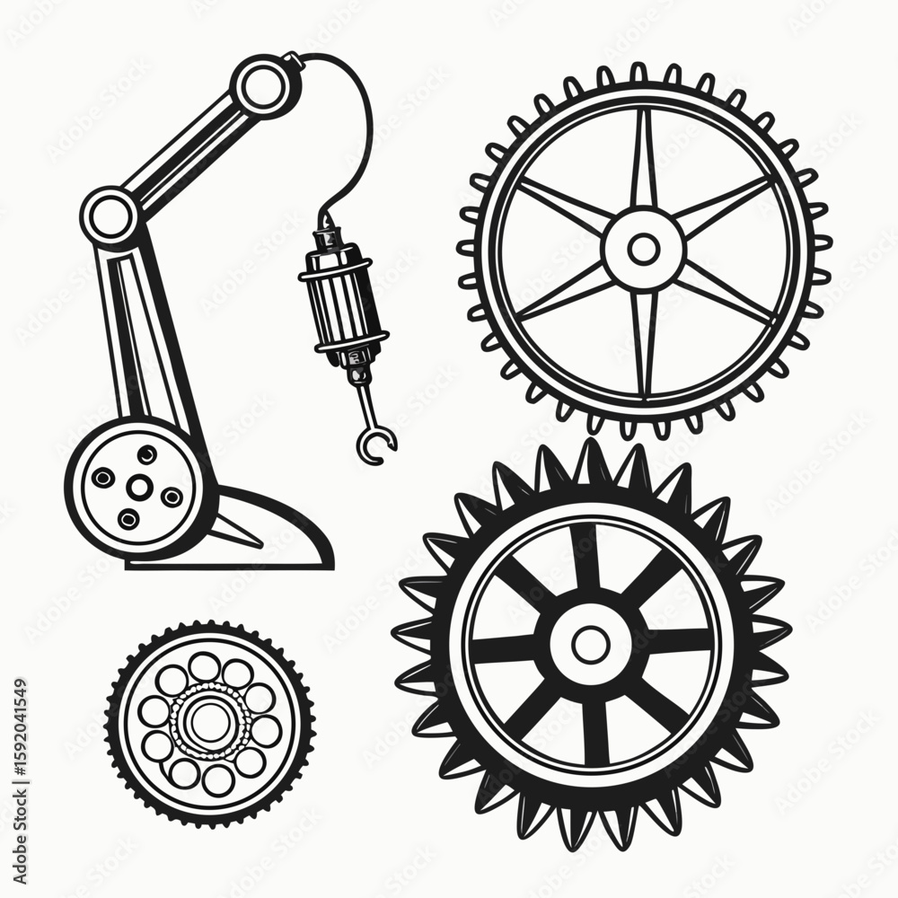 Obraz premium set of gears