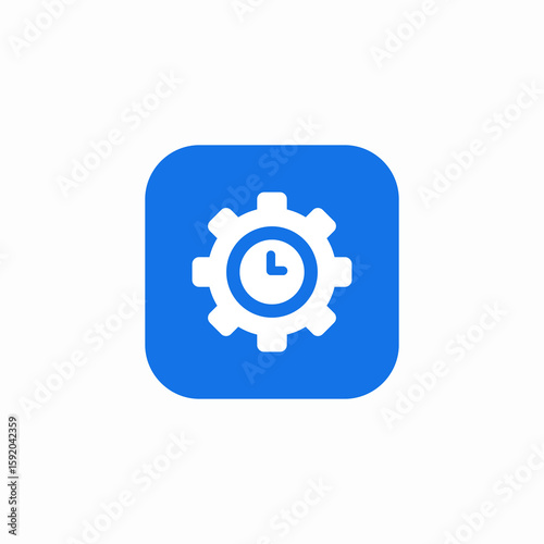 update time icon sign vector
