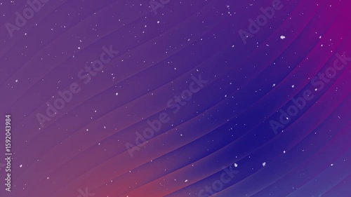 Abstract curved purple starfield background features glowing lines, soft gradients, and scattered white specks, perfect for modern design or cosmic digital art.