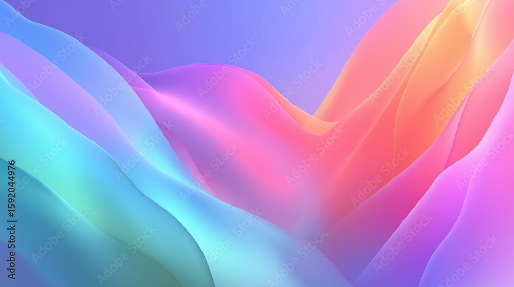 Obraz premium olorful wave backgrounds. Featuring abstract shapes, flowing gradients, and vivid color schemes, these versatile designs offer an energetic, modern feel perfect for digital and print 