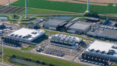 Photos new build data center, computing center in Eemshaven, Groningen, The Netherlands