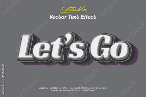 Let's go with 3d vector text effect